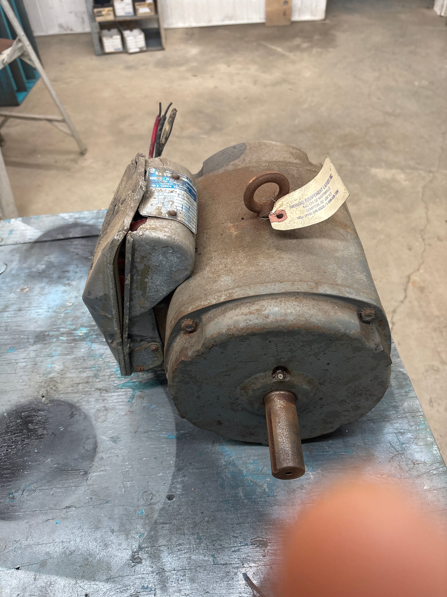 Moteur 3HP 115/230V 1 Phase Frame 184T