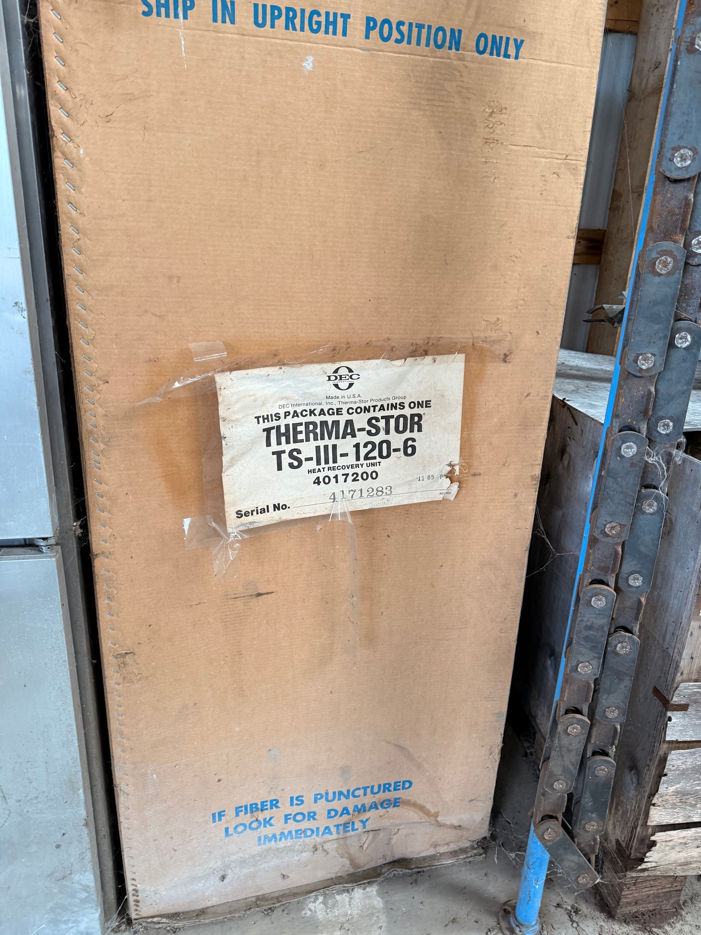 Recupérateur de chaleur Therma-Stor 6 plaques NEUF